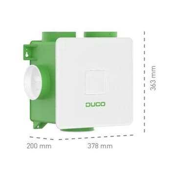 DucoBox Reno 325m3/h met euro stekker en draadloze bediening, Doe-het-zelf en Verbouw, Nieuw, Afzuiger