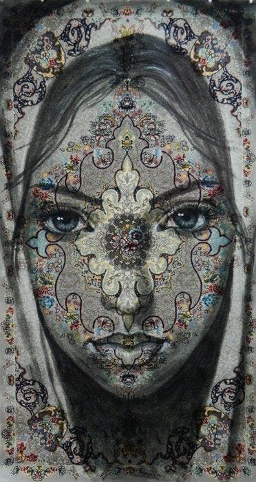 Jacqueline Klein Breteler - “The sky fell into her, Antiek en Kunst, Kunst | Schilderijen | Modern