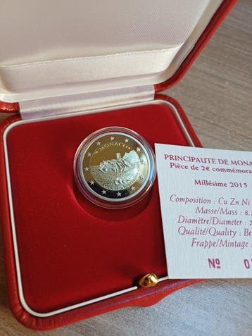 Monaco. 2 Euro 2015 Forteresse Proof