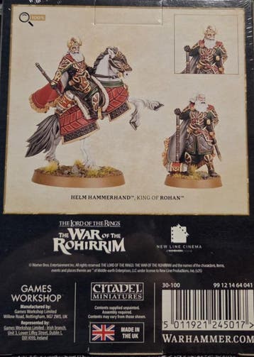 Middle Earth Helm Hammerhand King of Rohan (Warhammer nieuw), Hobby en Vrije tijd, Ophalen of Verzenden, Nieuw