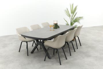 Hartman Sophie Element/Ponto tuinset voor 6 personen 220x100, Verzenden, Nieuw, Kunststof, Tuinset