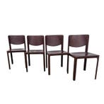 Stoel (4) - Leder - 4 Stoelen Matteo Grassi, Antiek en Kunst