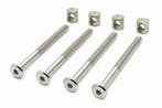 Gegalvaniseerde verbindingsbout en moer M6x80 4 stuks, Verzenden, Nieuw