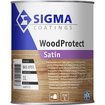 Woodprotect Satin Transparant 1 liter, Ophalen of Verzenden, Nieuw