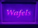 Wafels wafel neon bord lamp LED verlichting reclame lichtbak, Verzamelen, Merken en Reclamevoorwerpen, Verzenden, Nieuw