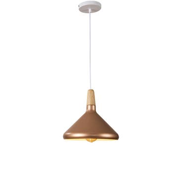 Hanglamp Goud Metaal met hout - Scaldare Udine (Hanglampen), Ophalen of Verzenden, Nieuw, Hout