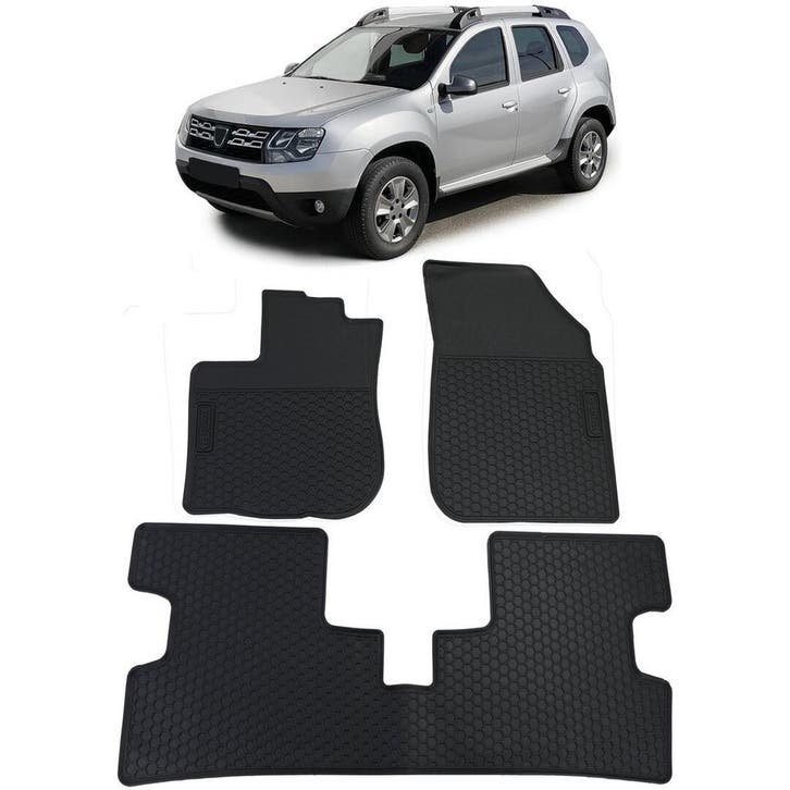 Rubber Matten Set Dacia Duster 2010-2018 PA013, Auto diversen, Automatten, Nieuw