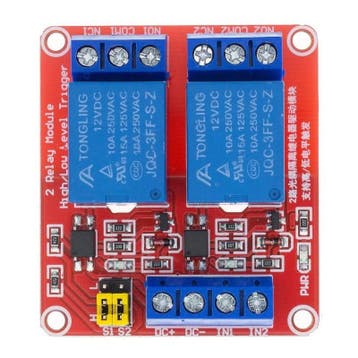 AlarmsysteemExpert.nl Relais Module 12v 2-kanaals, Ophalen of Verzenden, Nieuw