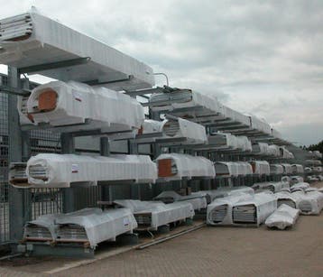 Draagarmstelling verzinkt NIEUW 4,5 m hoog en 1,2 m diep, Ophalen of Verzenden
