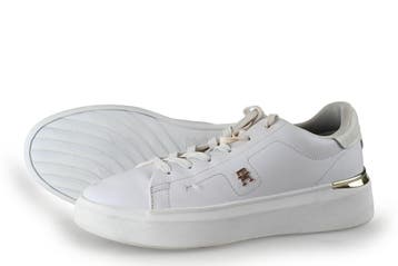 Tommy Hilfiger Sneakers in maat 42 Wit, Verzenden, Wit, Sneakers of Gympen, Gedragen