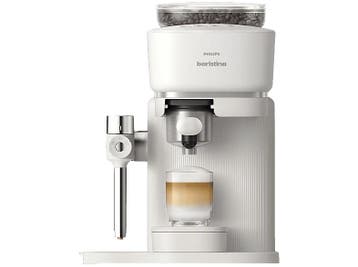 Philips -  Baristina Latte Pistonmachine Wit, Witgoed en Apparatuur, Afneembaar waterreservoir, Verzenden, Nieuw, Koffiebonen