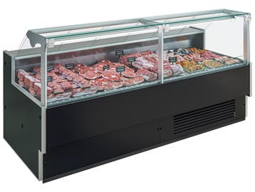 Artemis koeltoonbank B258 x D105,5 x H125 cm - zwart met, Zakelijke goederen, Nieuw in verpakking