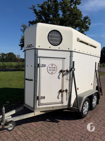 Leuke Hati 1,5 paards! Foodtrailer!, Ophalen, Zo goed als nieuw, Hout, 1½-paards trailer