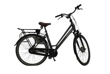 Mondial elektrische damesfiets – matzwarte e-bike met voorwi, Fietsen en Brommers, Fietsen | Dames | Damesfietsen, Ophalen of Verzenden