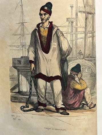 Maurice Alhoy; illustrations attribuées - Les Bagnes -