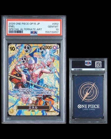 Bandai - 1 Graded card - One Piece - Enel OP-15 Alternate, Nieuw