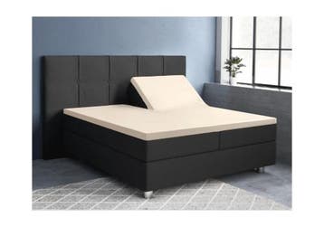 PRIMAVIERA DELUXE Splittopper Satijn Hoeslaken Zand - 180 x, Nieuw