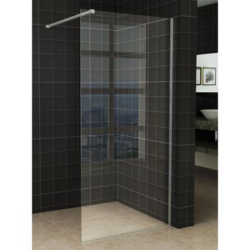 Inloopdouche Wiesbaden Slim 50x200cm 8mm Helder Antikalk, Ophalen of Verzenden, Nieuw, Chroom, Douche