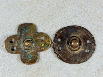 2 Old African Ethiopian Borana ornaments - Ethiopia. (Zonder