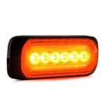 LED R65 flitser + Halo-ring, amber-rood 12-24v, Ophalen of Verzenden, Nieuw