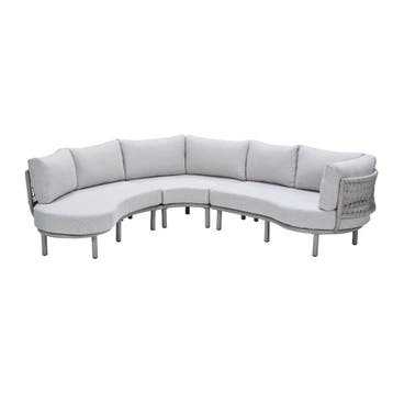 Garden Impressions Algarve lounge dining set 3-delig - taupe, Verzenden, Nieuw