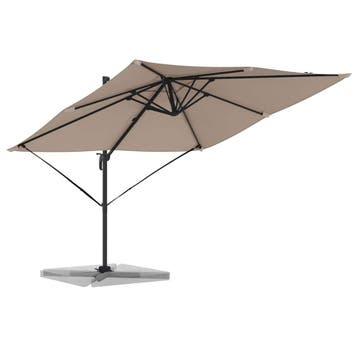 vidaXL Roma Parasol Rechthoekig 286 x 284 x 265 cm, Verzenden, Nieuw, 2 tot 3 meter