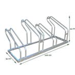 Fietsenrek 4 Fietsen Zilver - BRASQ, Ophalen of Verzenden, Nieuw
