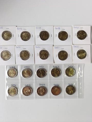 Italië. 2 Euro 2016/2026 (20 monete) (Zonder minimumprijs)