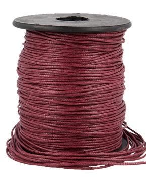 Waxkoord Rol (70 m) Bordeaux 1 mm, Nieuw
