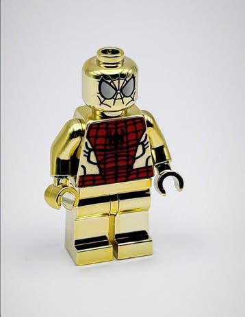 Lego Minifiguur - DC Comics - Chrome Gold Spiderman, Nieuw