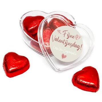 Valentijn bedankjes - Hart bonbon doosjes - gepersonaliseerd, Nieuw, Feestartikel, Valentijn of Romantisch