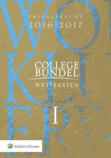 Boek Collegebundel wetteksten 2016-2017 limited edition 9789, Verzenden, Nieuw