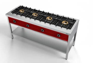 Unni-cooking | Pannenkoek Kookfornuis 4x8kw | Gas | 1685x600, Ophalen of Verzenden, Nieuw in verpakking