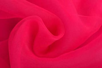 Organza stof - Fuchsia - Per 15 of 50 meter, Overige materialen, 120 cm of meer, Ophalen of Verzenden, Roze