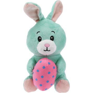 Paashaas knuffel - pluche - mintgroen - 20 cm - met paasei, Verzenden, Nieuw