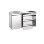 GGM Gastro | Barkoelkast PREMIUM - 1550x700mm - 1 deur & 3 |, Verzenden, Nieuw in verpakking, Meubilair