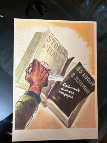Italië, Duitsland - Militaire kaart, fascistische, Verzamelen, Gelopen