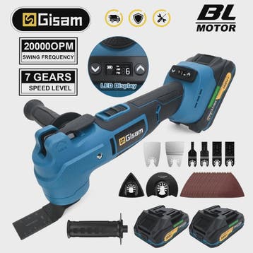 Gisam Multitool 7 Versnellingen Brushless - Oscillerend Gere, Verzenden, Nieuw
