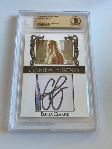 Game of Thrones - Emilia Clarke - Signed Trading Card -, Nieuw