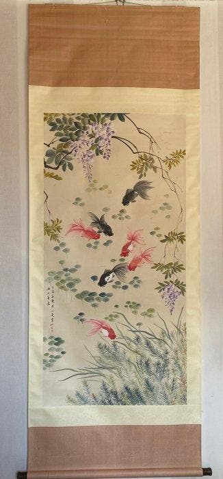 inkt en kleur op papier. hangende rol - Papier - China - 21e