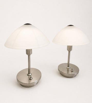 FLI Illuminazione - Tafellamp (2) - Mushroom - Chroom, Glas