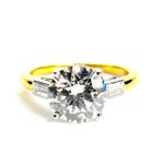 Ring - 14 karaat Geel goud, Witgoud of platina - 4.00ct. tw., Nieuw