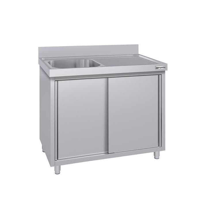 GGM Gastro | Spoelkast ECO - RVS - 1000x700mm - met 1 |, Zakelijke goederen, Horeca | Keukenapparatuur, Nieuw in verpakking, RVS Meubilair