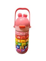 Drinkfles Kinderen  450 ml RVS met telraam. Back to school., Verzenden, Nieuw