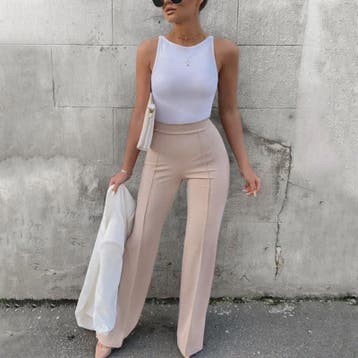 Trendy Dames Bell-Bottoms Broek - Flared Pantalon voor Lente, Kleding | Dames, Verzenden, Nieuw