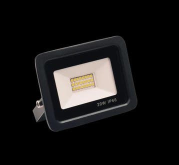 20W LED Bouwlamp Zwart – 2000 Lumen – 6000K – Waterdicht IP6, Verzenden, Nieuw