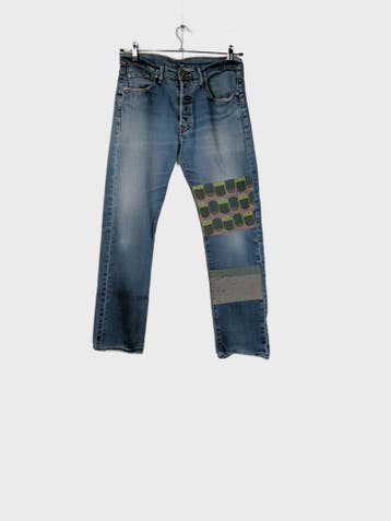 Levis 501 Jeans Heren maat W32 / L32 Blauw Vintage, Levi's, Blauw, W32 (confectie 46) of kleiner, Ophalen of Verzenden