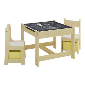 [en.casa] Kindertafel Irixoa met 2 stoelen meerkleurig, Huis en Inrichting, Bureaus, Verzenden, Nieuw