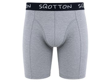 Heren boxershort - SQOTTON® - Extra lange Pijp - Grijs, Kleding | Heren, Verzenden