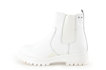 Nelson Chelsea boots in maat 40 Wit, Kleding | Dames, Schoenen, Verzenden, Wit, Overige typen, Zo goed als nieuw